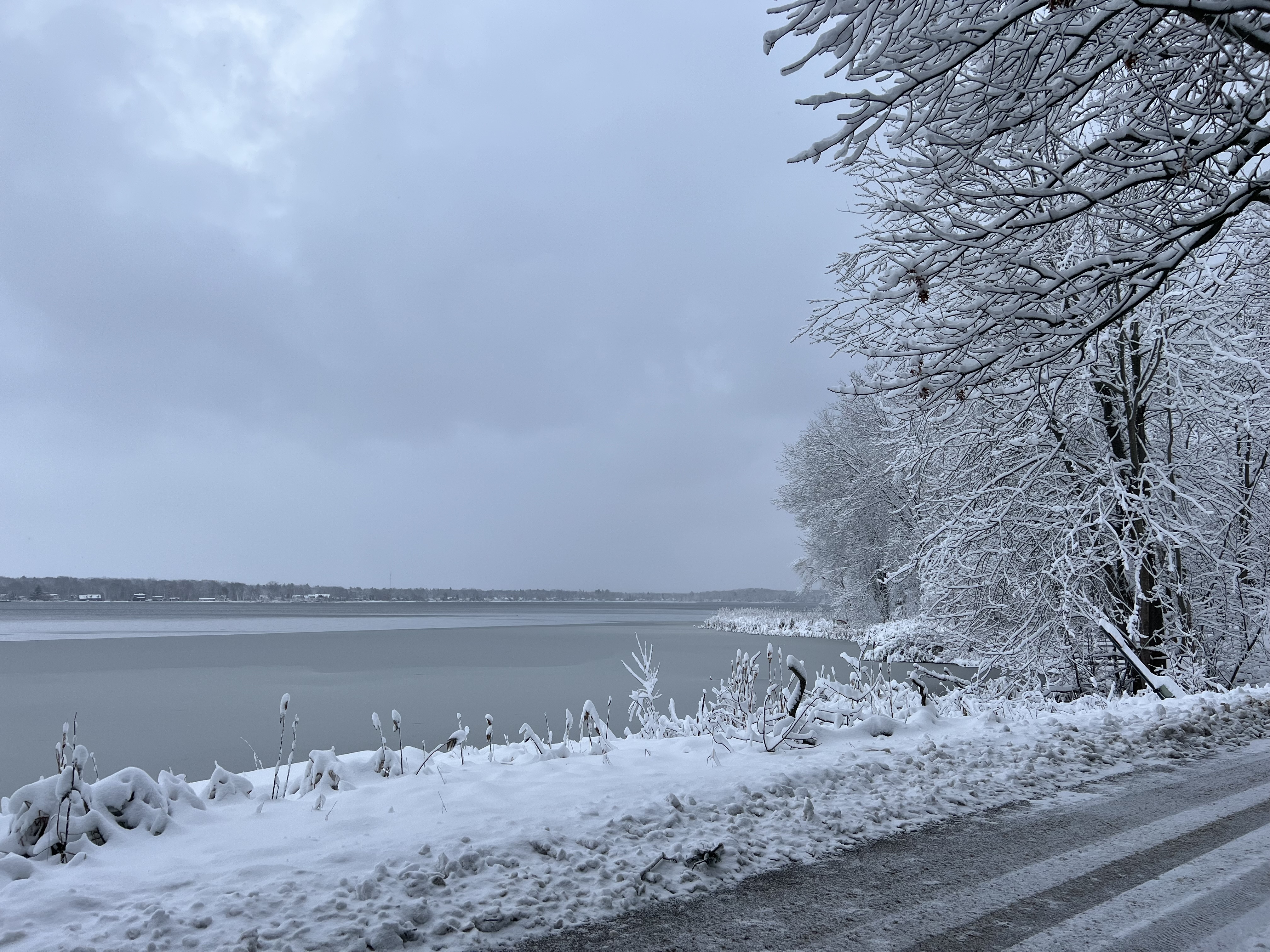 Whispering Surf Campground at Bass Lake Pentwater Michigan Bass Lake Frozen Bass Lake