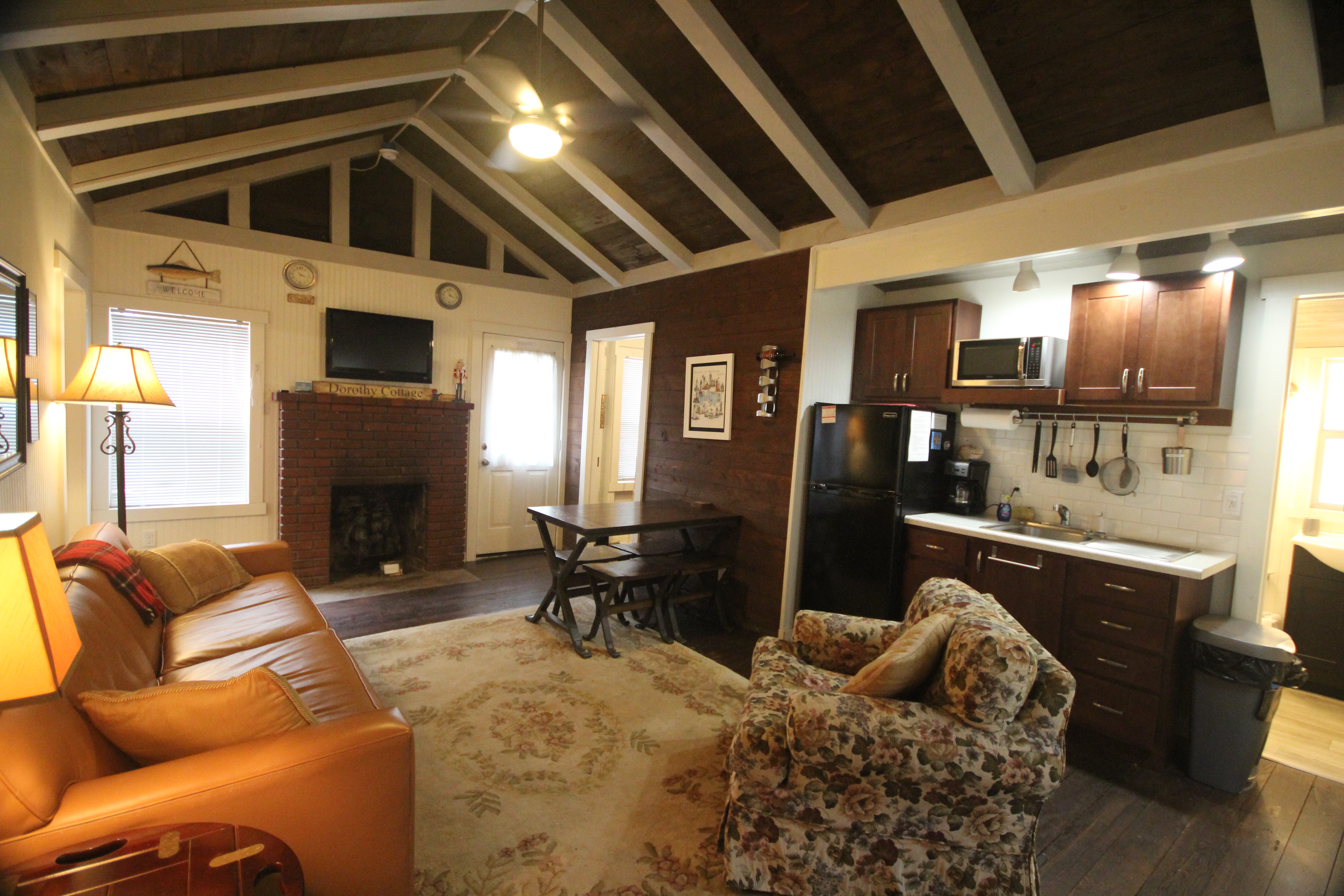 3 Bedroom Cottage Rental Whispering Surf Campground at Bass Lake Pentwater Michigan